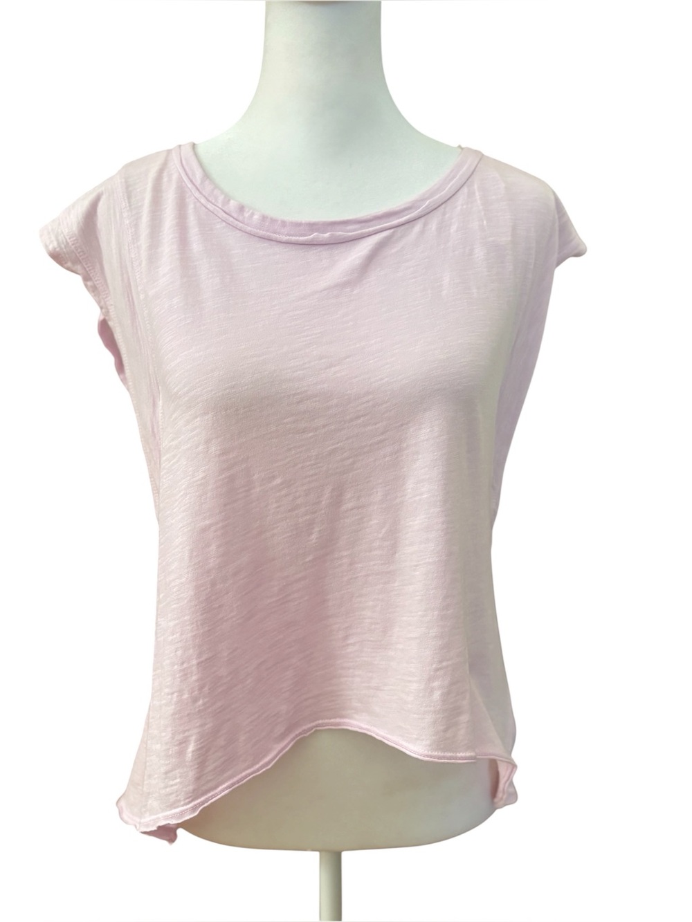 Medium For the Republic Pink Flutter Sleeve Shirt